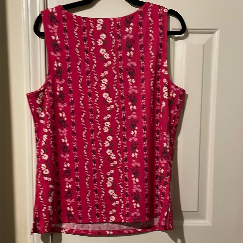 Isaac Mizrahi Pink Sleeveless Tank Top - Picture 9 of 9